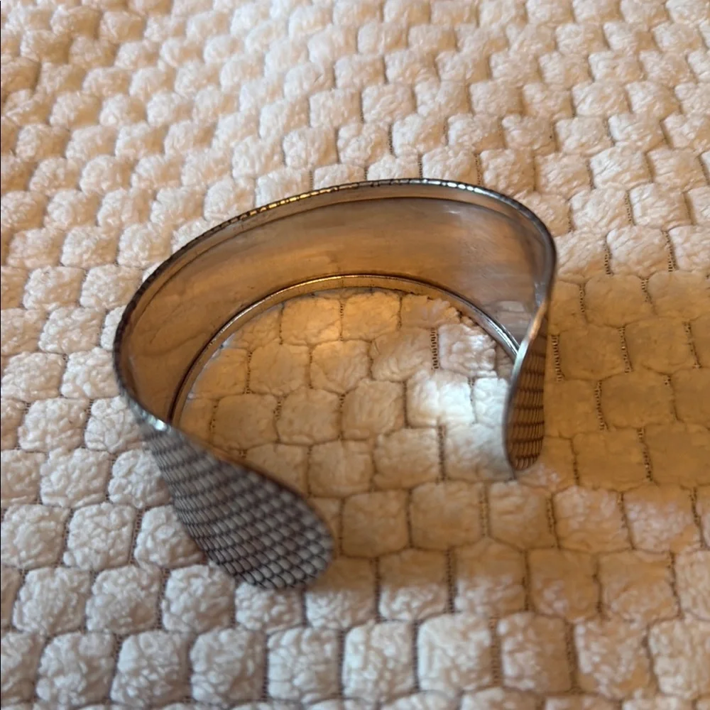 Silver Patterned Wearable Cuff